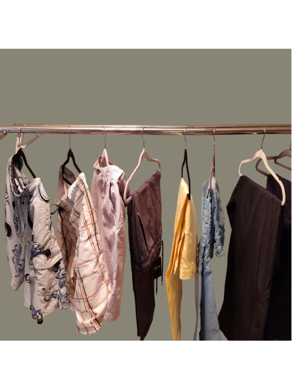 Lot of Eight Men's Bottoms Various Sizes and Styles